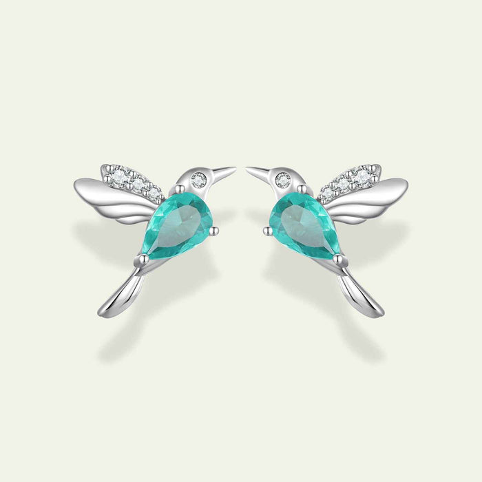 Dewdrop Hummingbird Studs|BAMOER