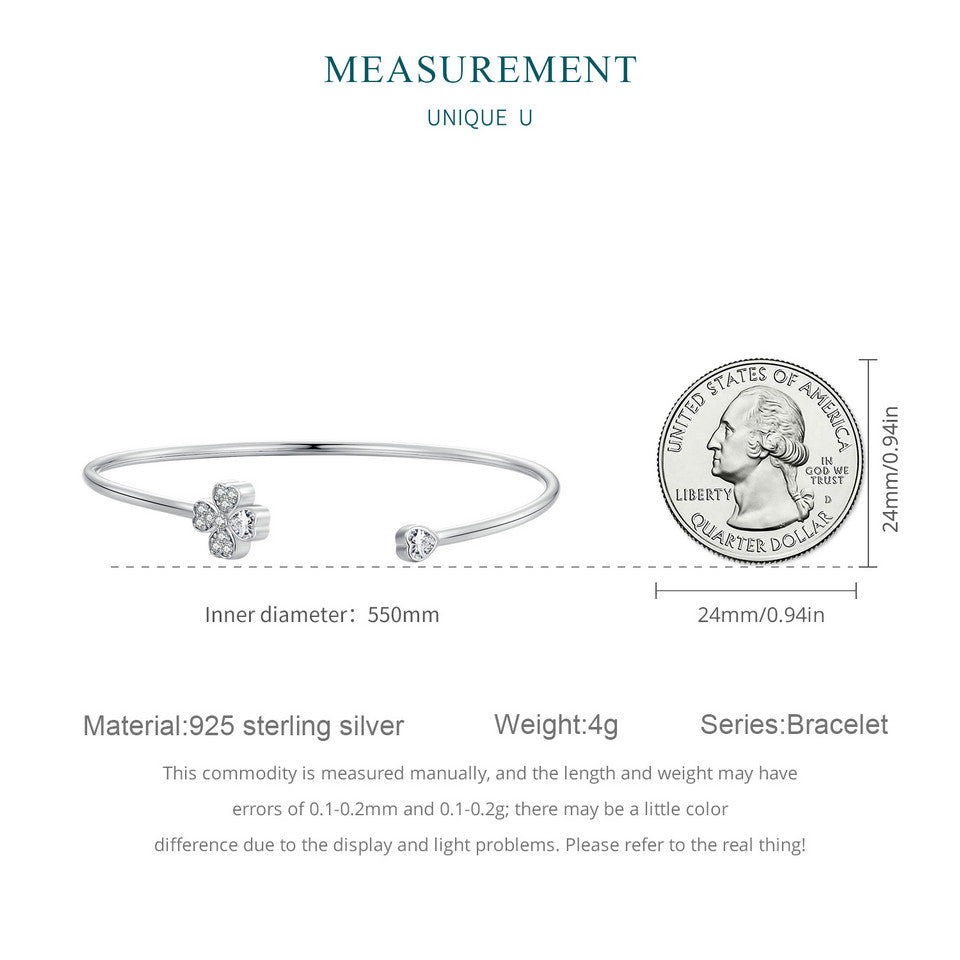 Lucky Clover Cuff Bracelet