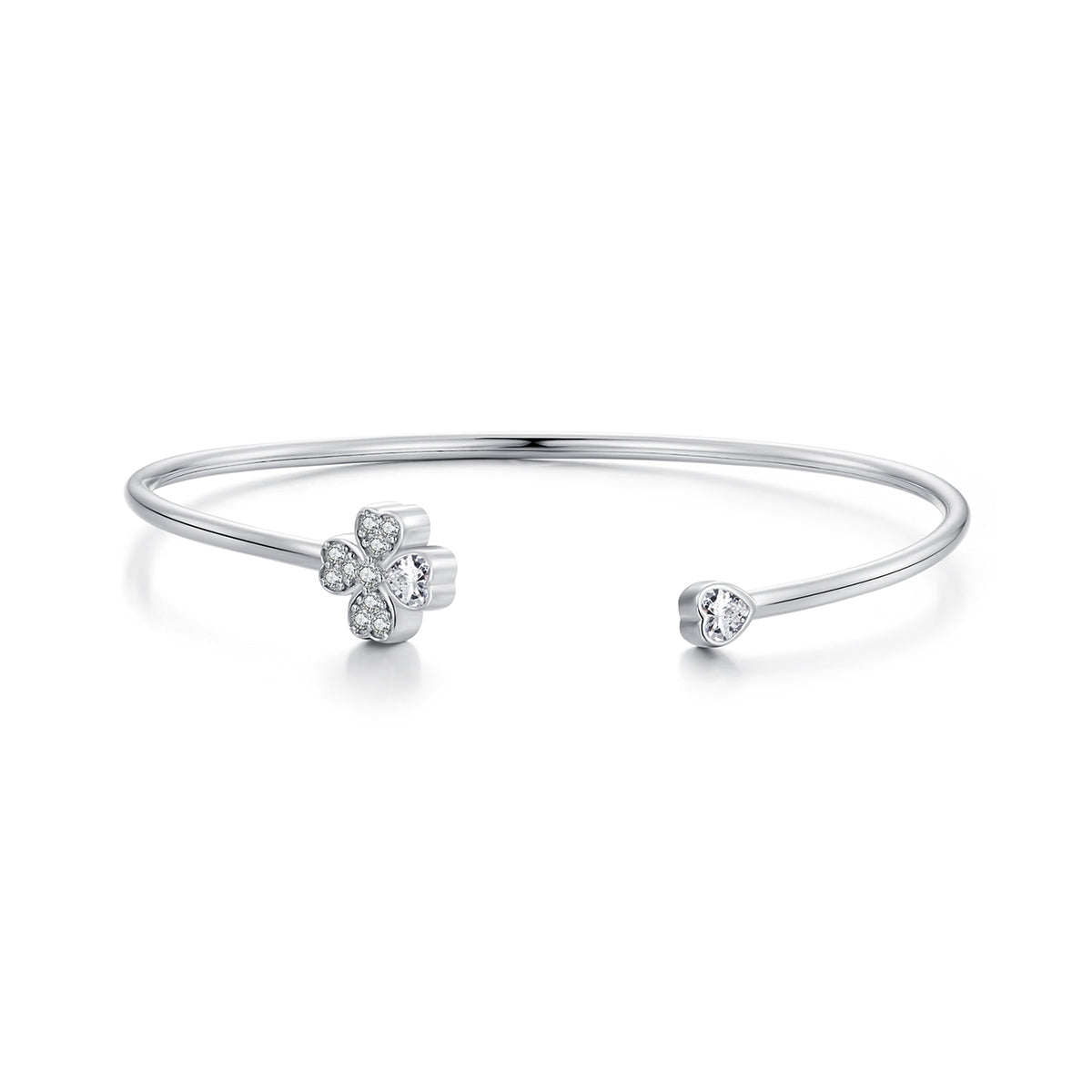 Lucky Clover Cuff Bracelet