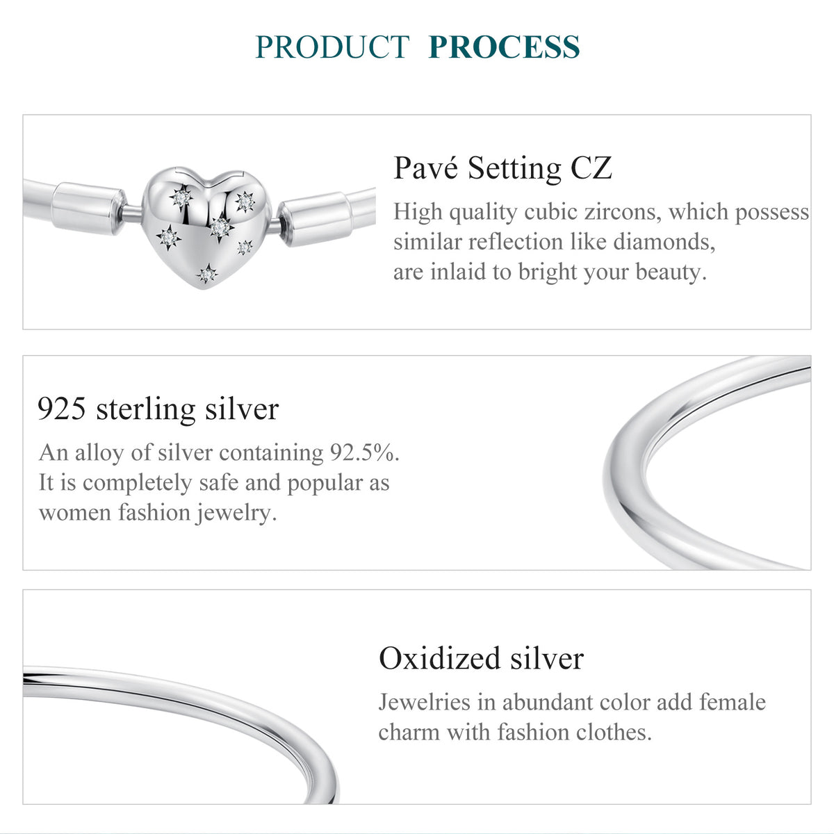 Starry Heart Bangle