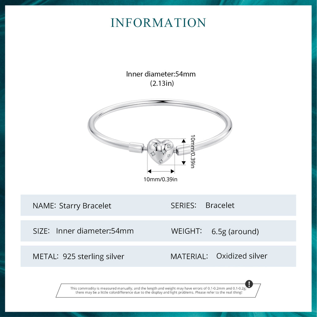 Starry Heart Bangle