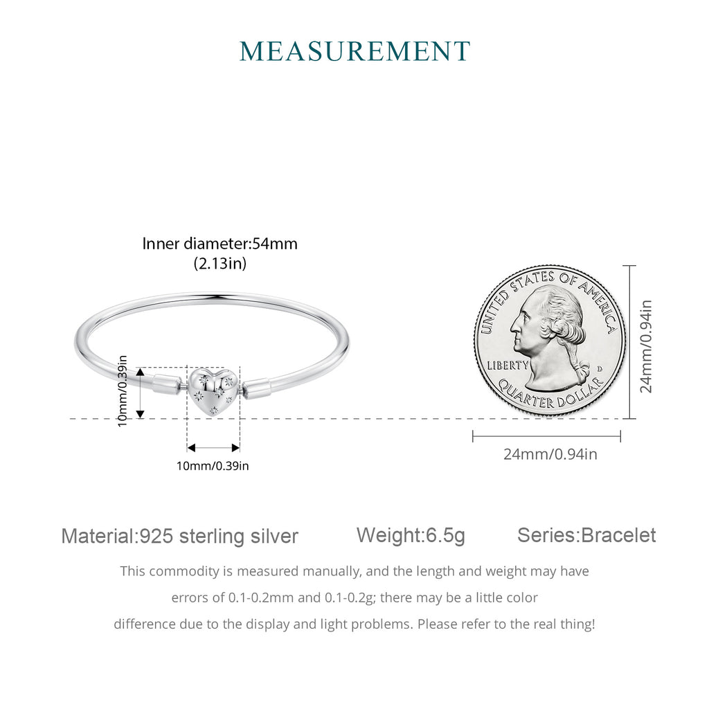Starry Heart Bangle