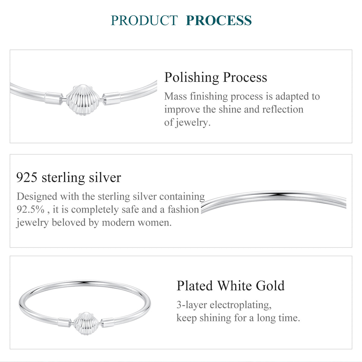 Shell Bangle Bracelet