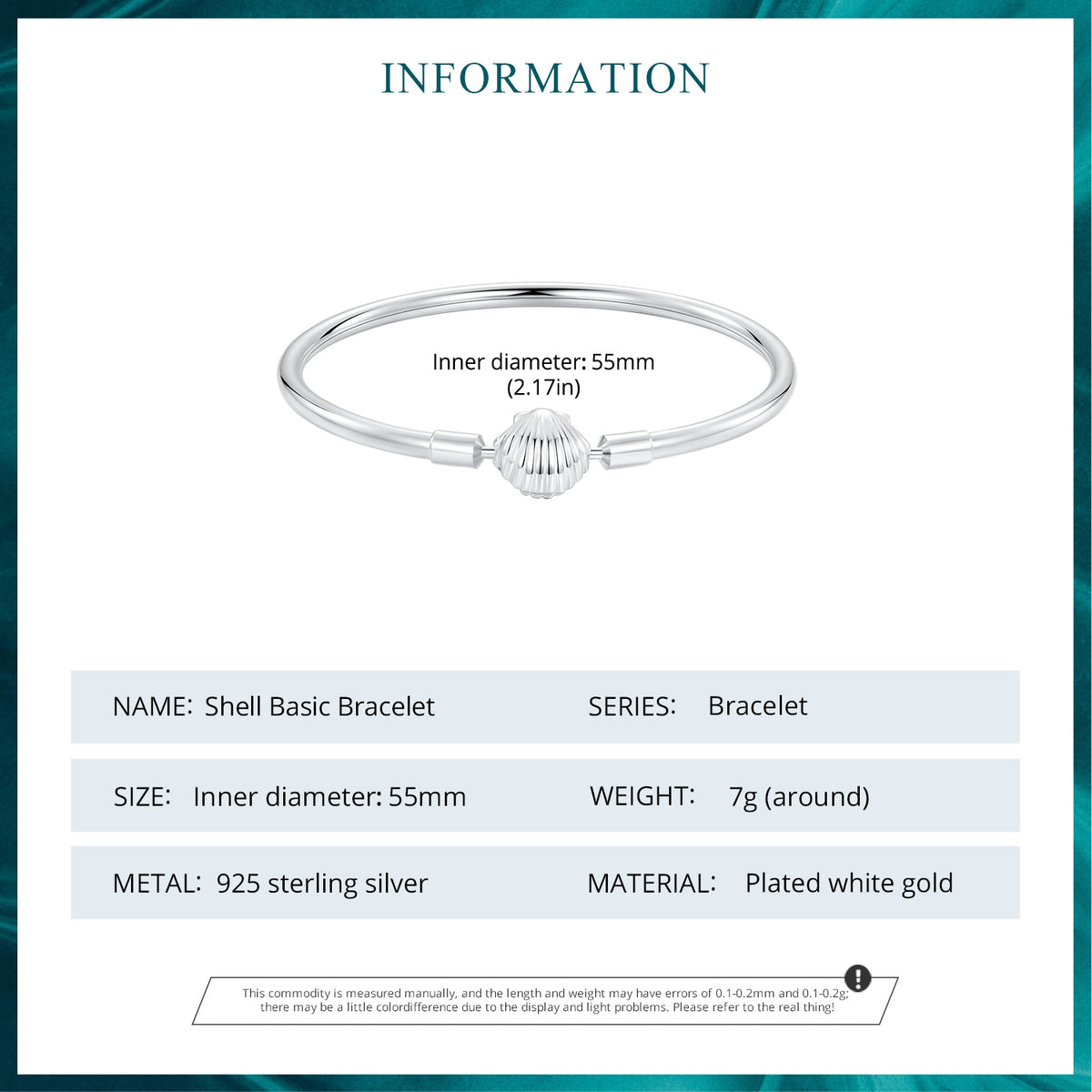 Shell Bangle Bracelet