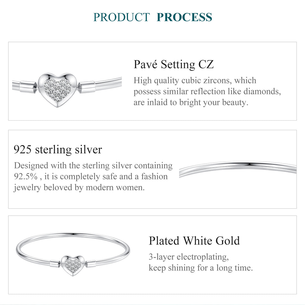 Sparkling Heart Bracelet
