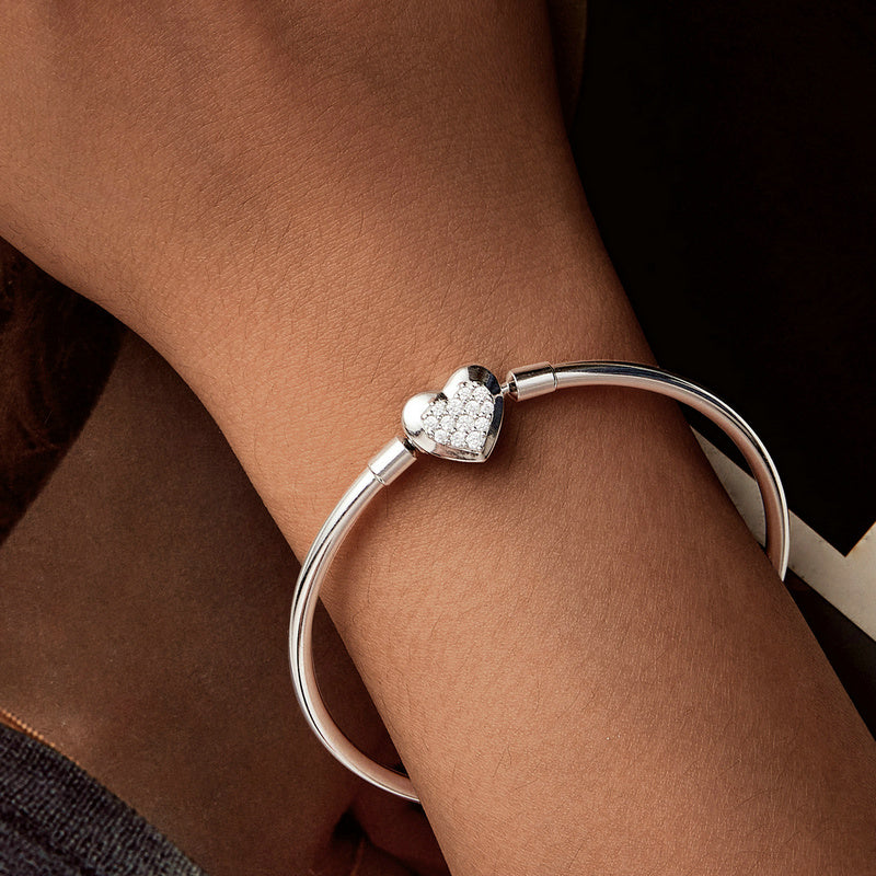 Sparkling Heart Bracelet