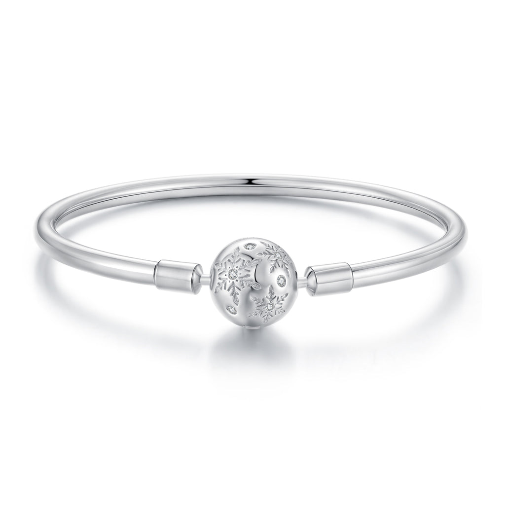 Snowflake Bangle Bracelet
