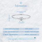 Snowflake Bangle Bracelet