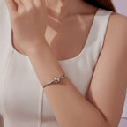 Snowflake Bangle Bracelet