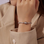 Snowflake Bangle Bracelet