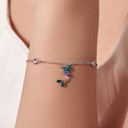 BAMOER Hummingbird Blossom Bracelet