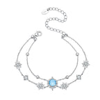 Snowflake Double-Layer Bracelet
