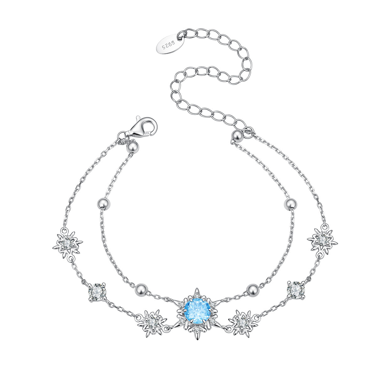 Snowflake Double-Layer Bracelet
