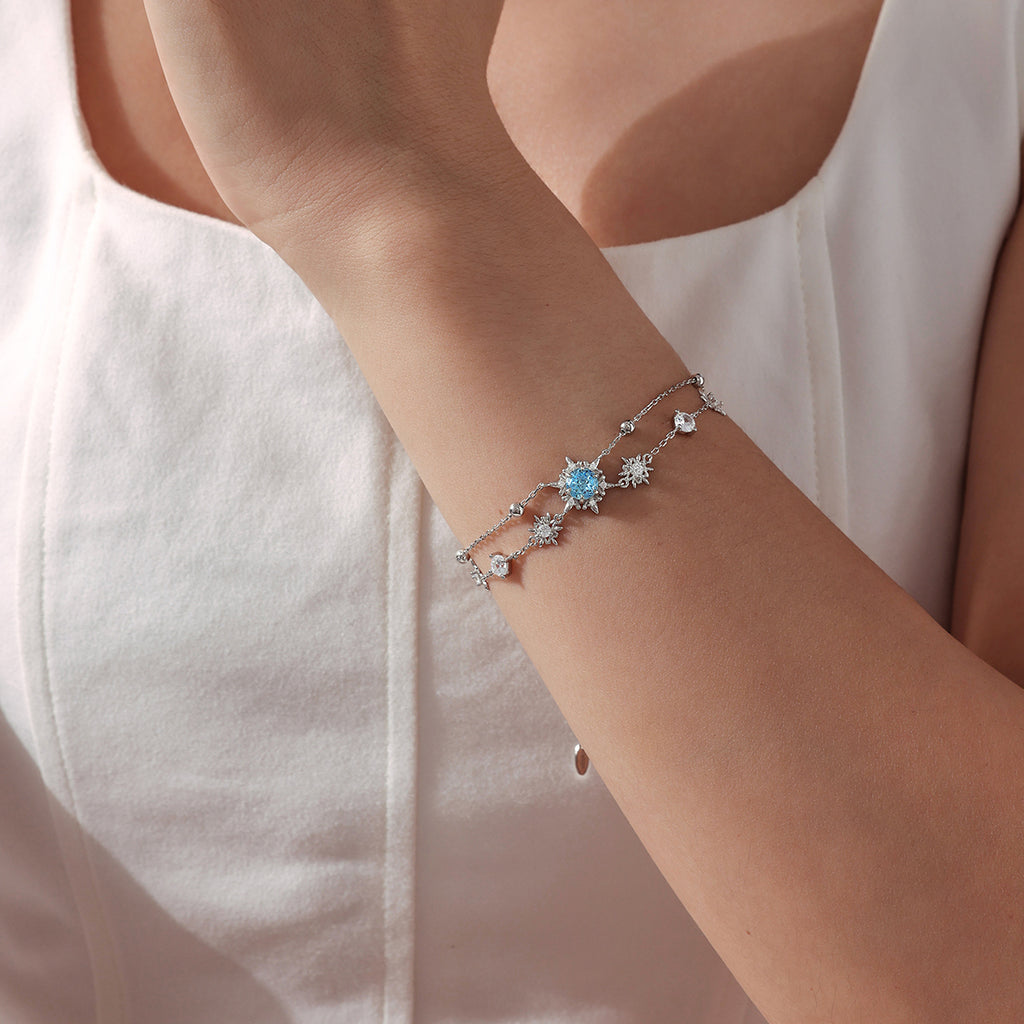 Snowflake Double-Layer Bracelet