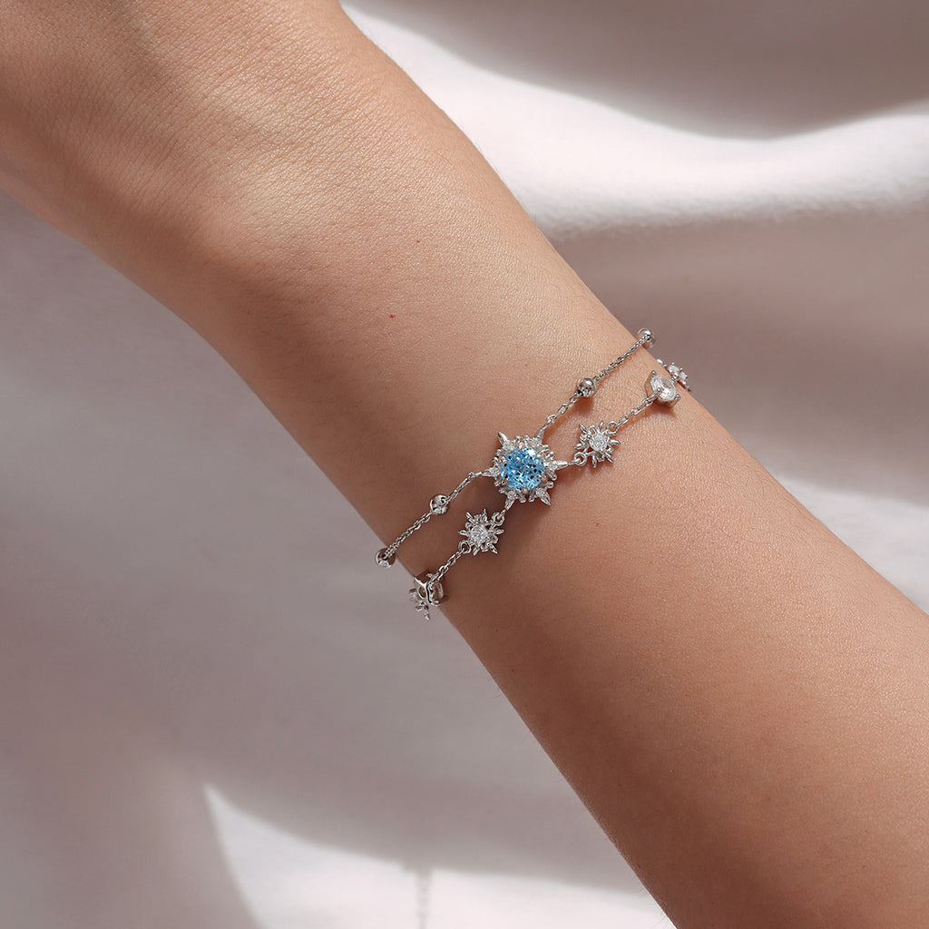 Snowflake Double-Layer Bracelet