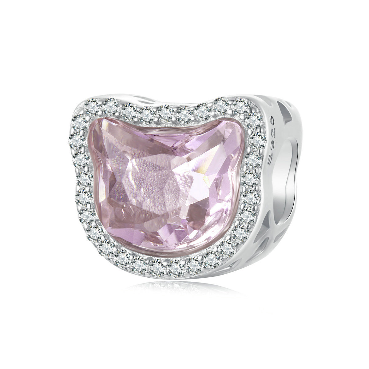 Pink Cat Charm - Bamoer jewelry official store