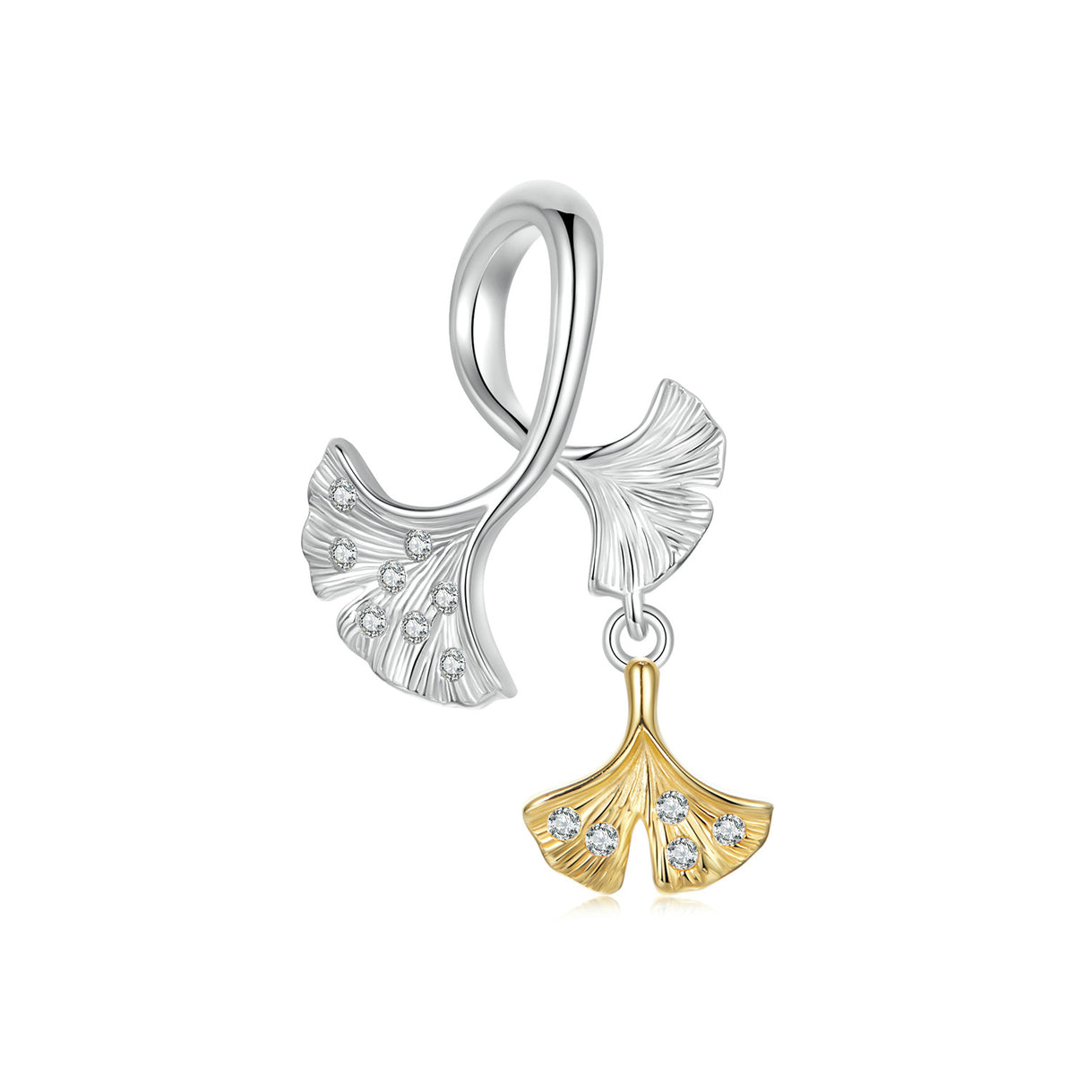 Ginkgo Leaf Charm