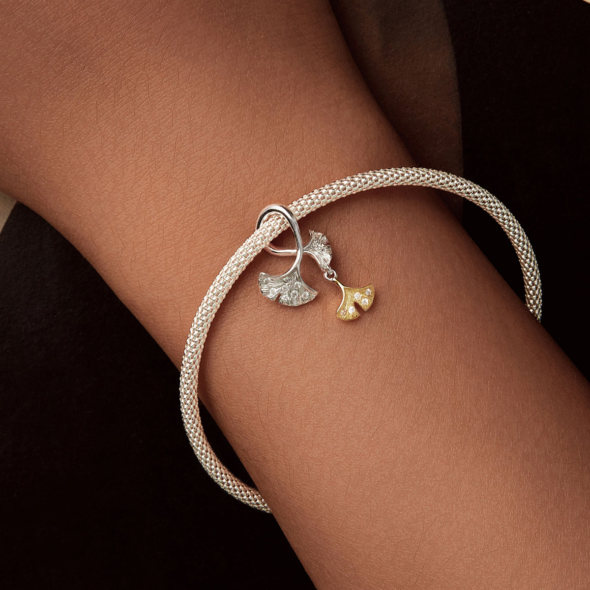 Ginkgo Leaf Charm