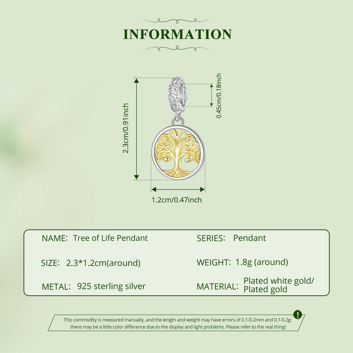 Tree of Life Charm