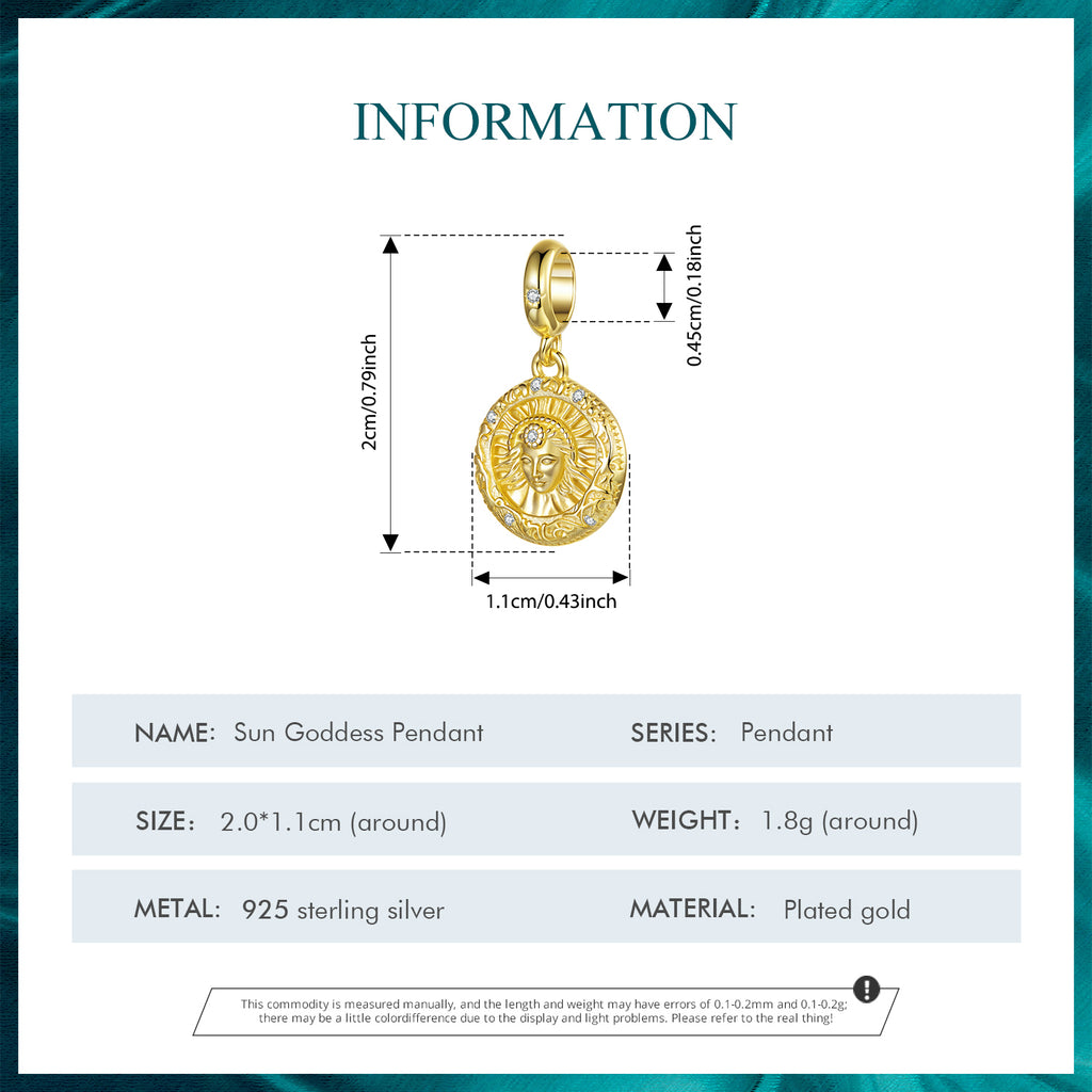 Sun Goddess Charm