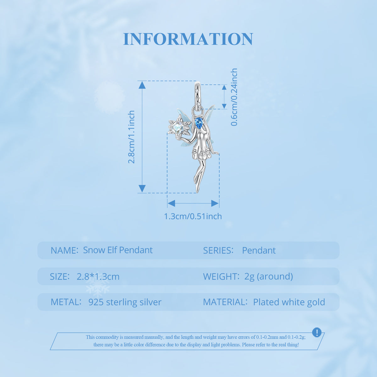 Ice Fairy Dangle Charm