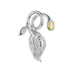 Vine Leaf Dewdrop Charm