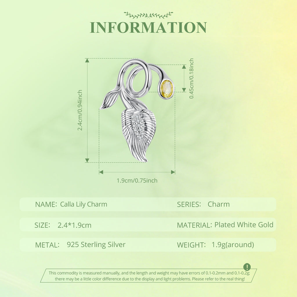 Vine Leaf Dewdrop Charm
