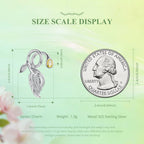 Vine Leaf Dewdrop Charm