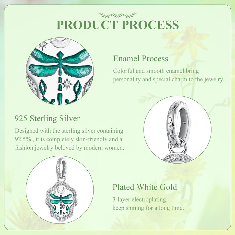 Celestial Dragonfly Charm