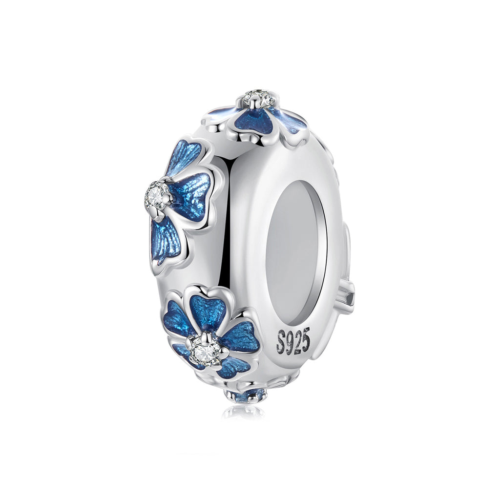 Azure Floral Bead