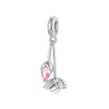 Pink Bud & Bloom Dangle