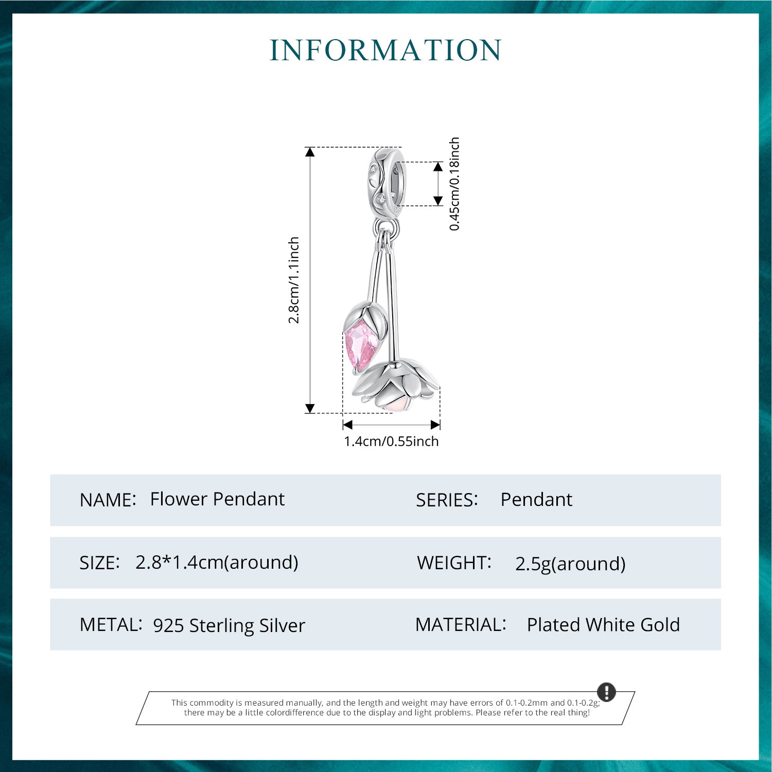 Pink Bud & Bloom Dangle