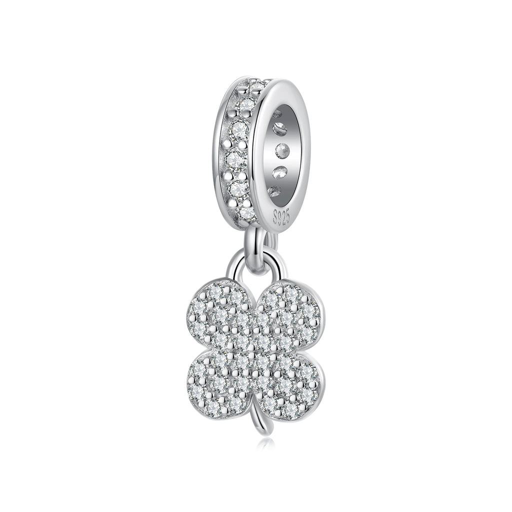 Lucky Sparkle Clover Charm