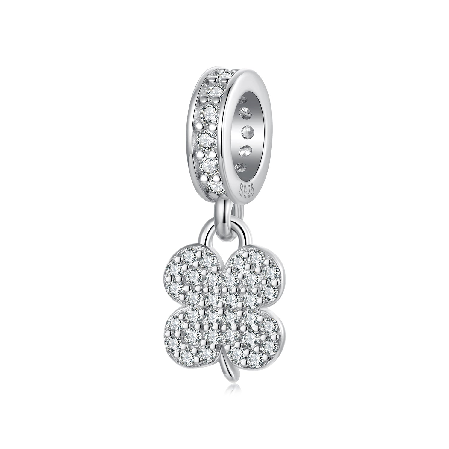 Lucky Sparkle Clover Charm