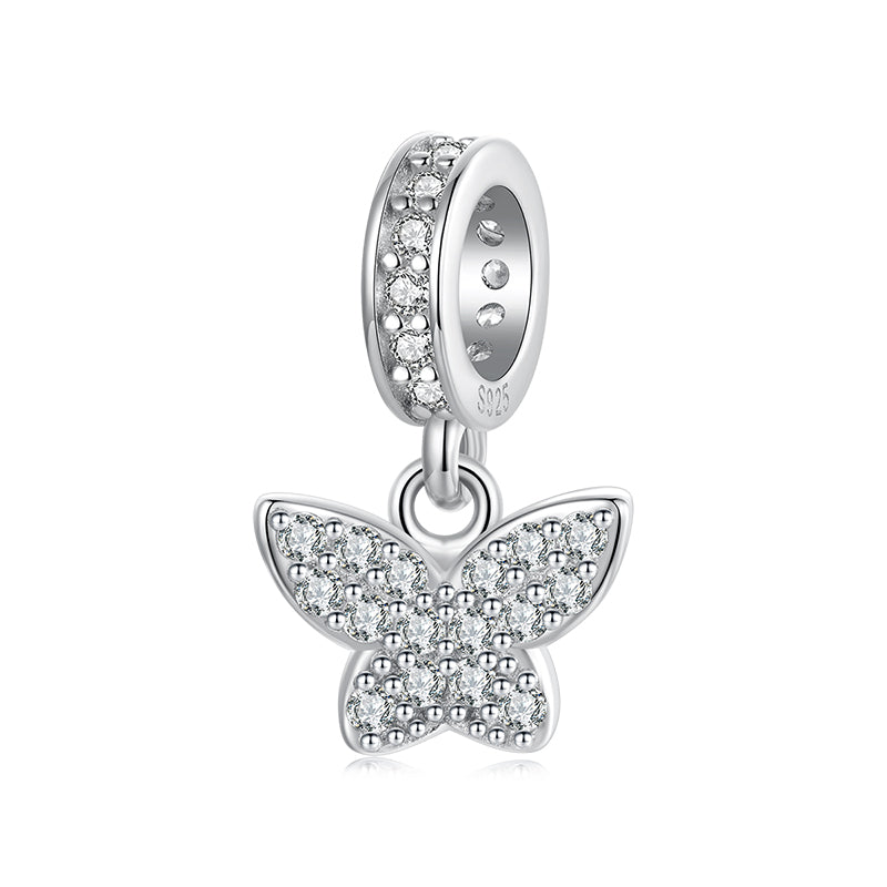 Pavé Butterfly Dangle Charm
