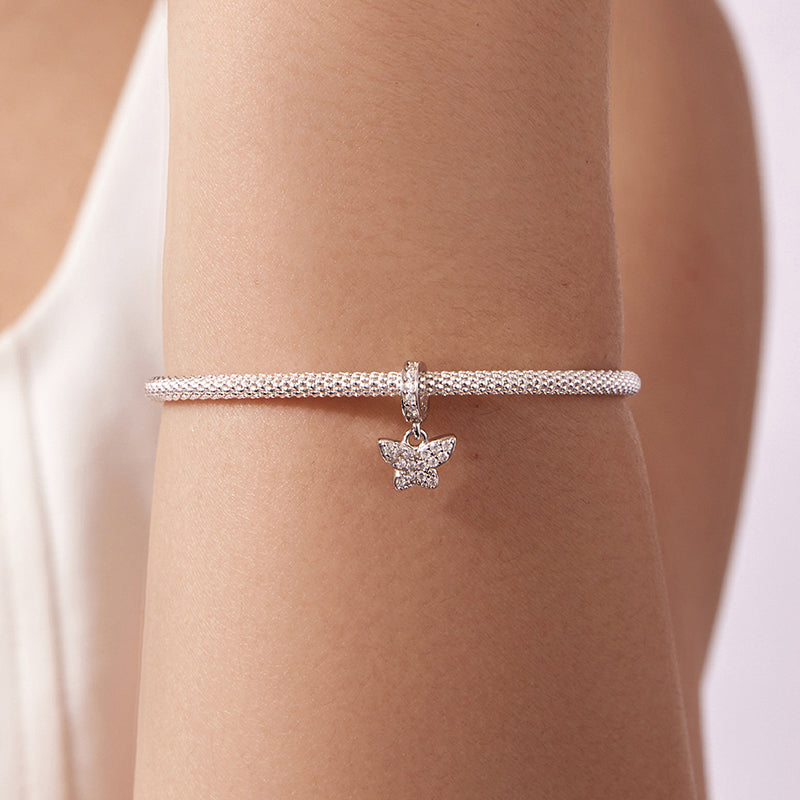 Pavé Butterfly Dangle Charm