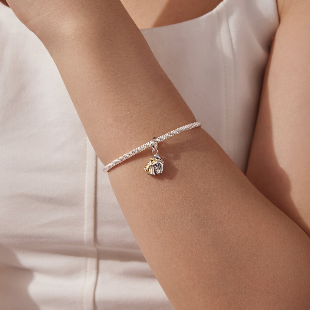 Hugging Cat Charm - Bamoer jewelry official store