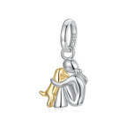 Hugging Dog Charm - Bamoer jewelry official store