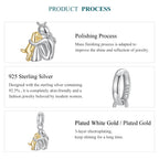 Hugging Dog Charm - Bamoer jewelry official store
