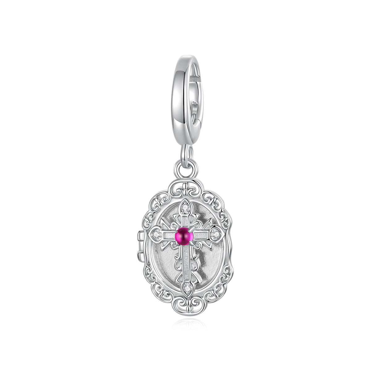 Cross Photo Locket Pendant