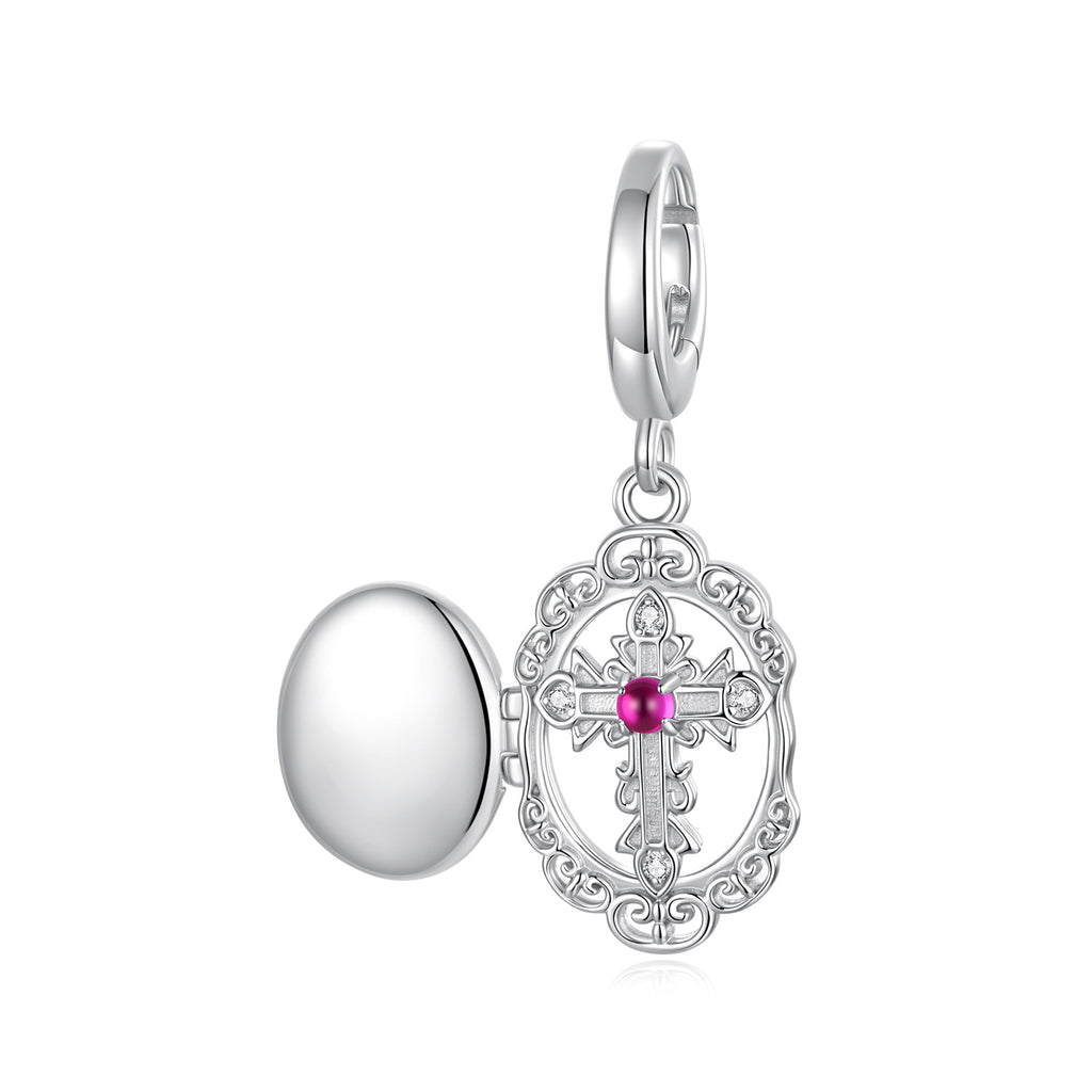 Cross Photo Locket Pendant