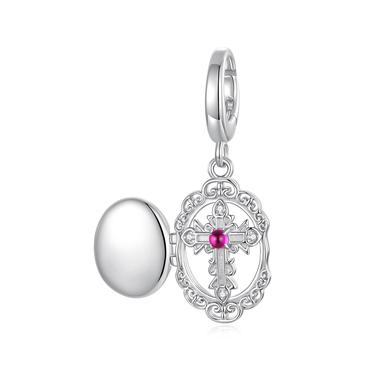 Cross Photo Locket Pendant