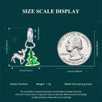 Reindeer & Christmas Tree Charm