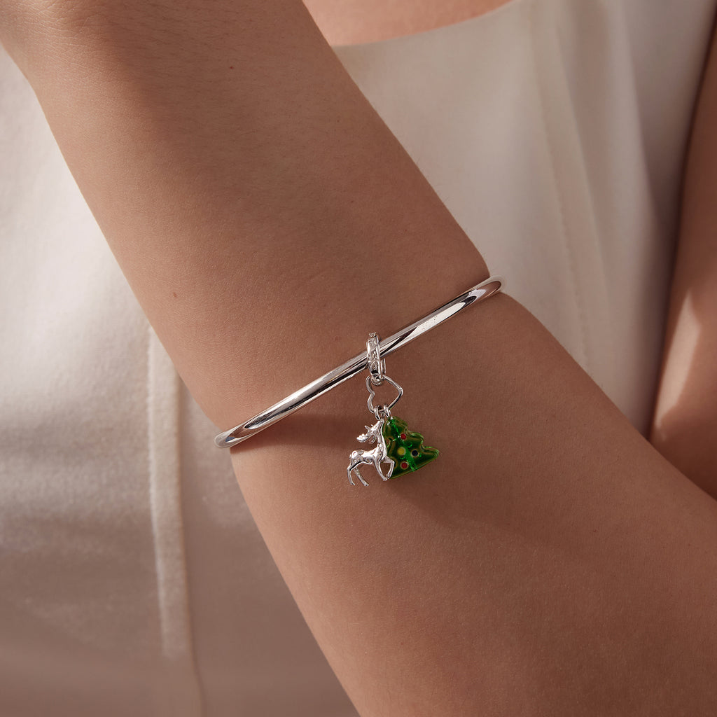 Reindeer & Christmas Tree Charm