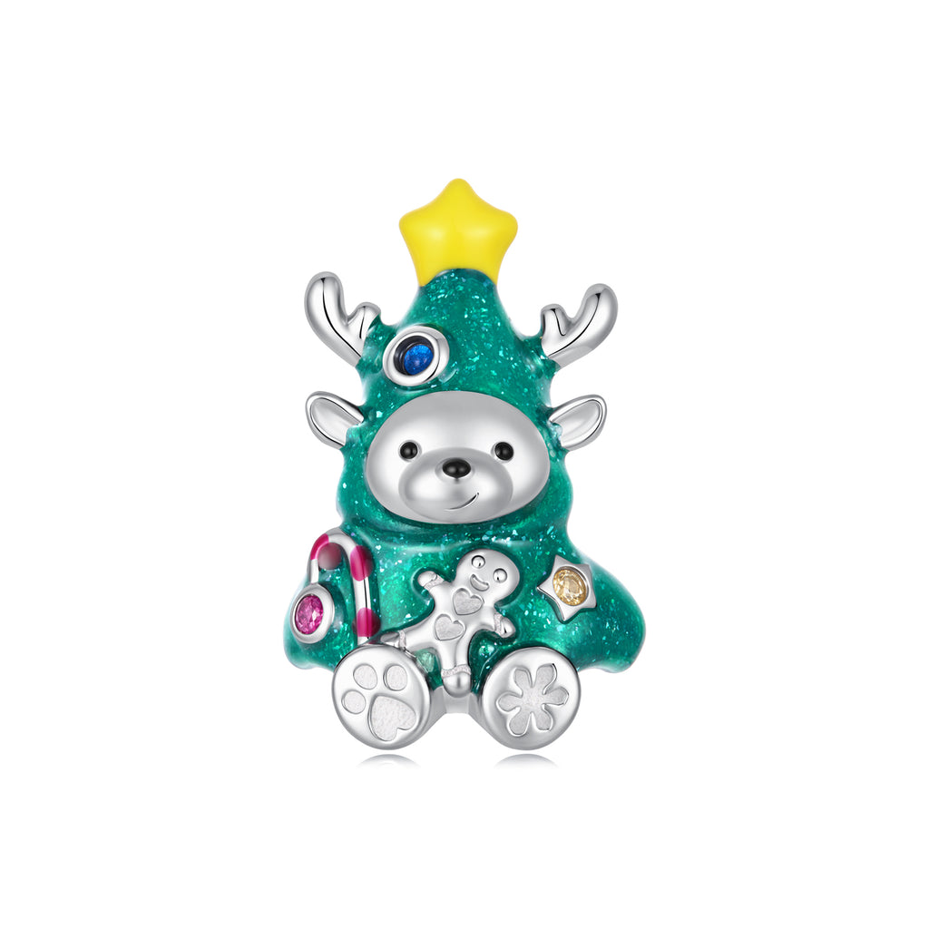 Christmas Tree Bear Charm