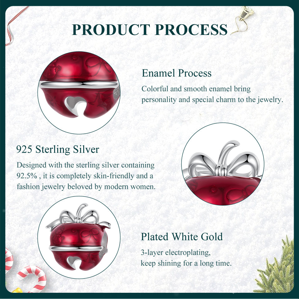 Christmas Apple Charm