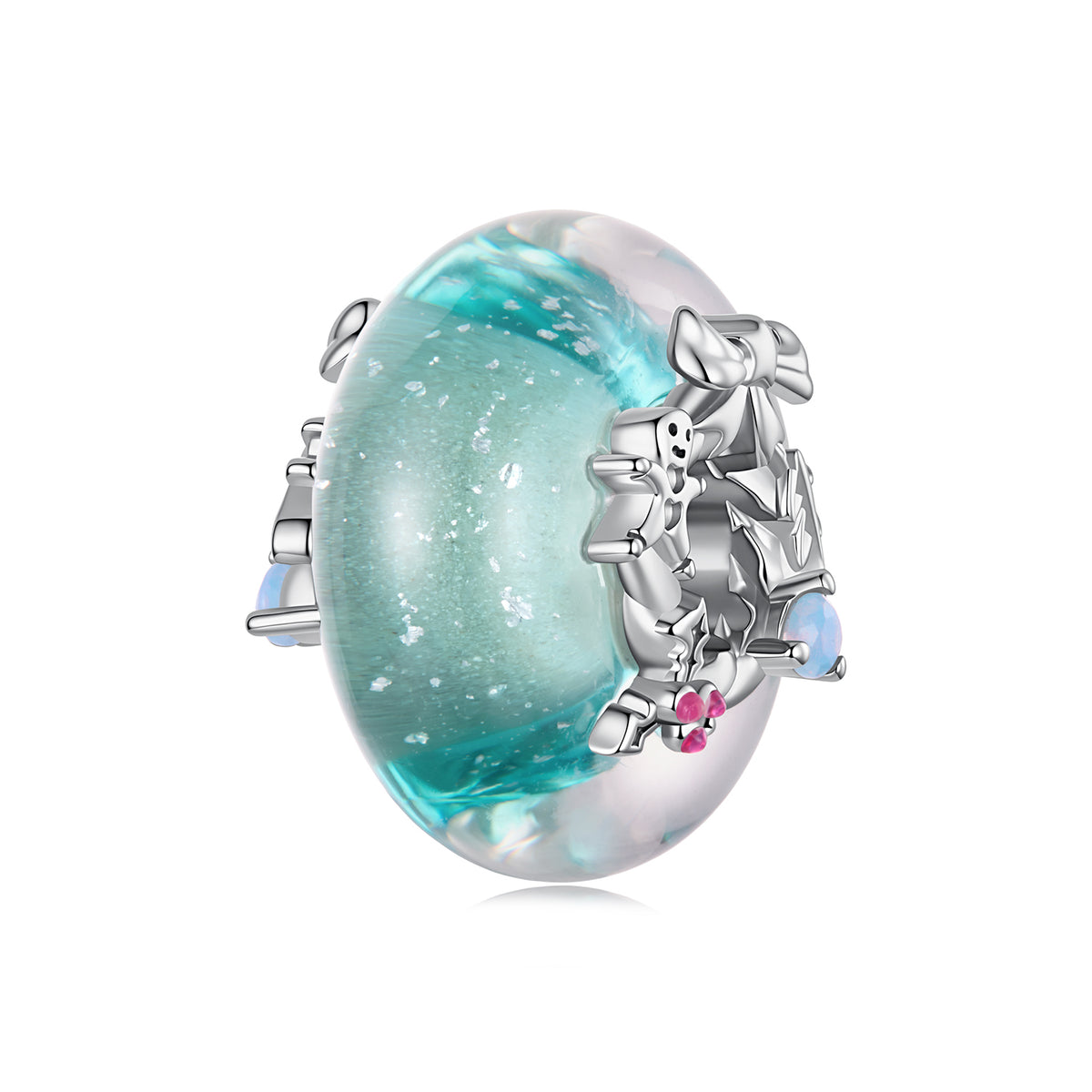 Christmas Wreath Murano Bead