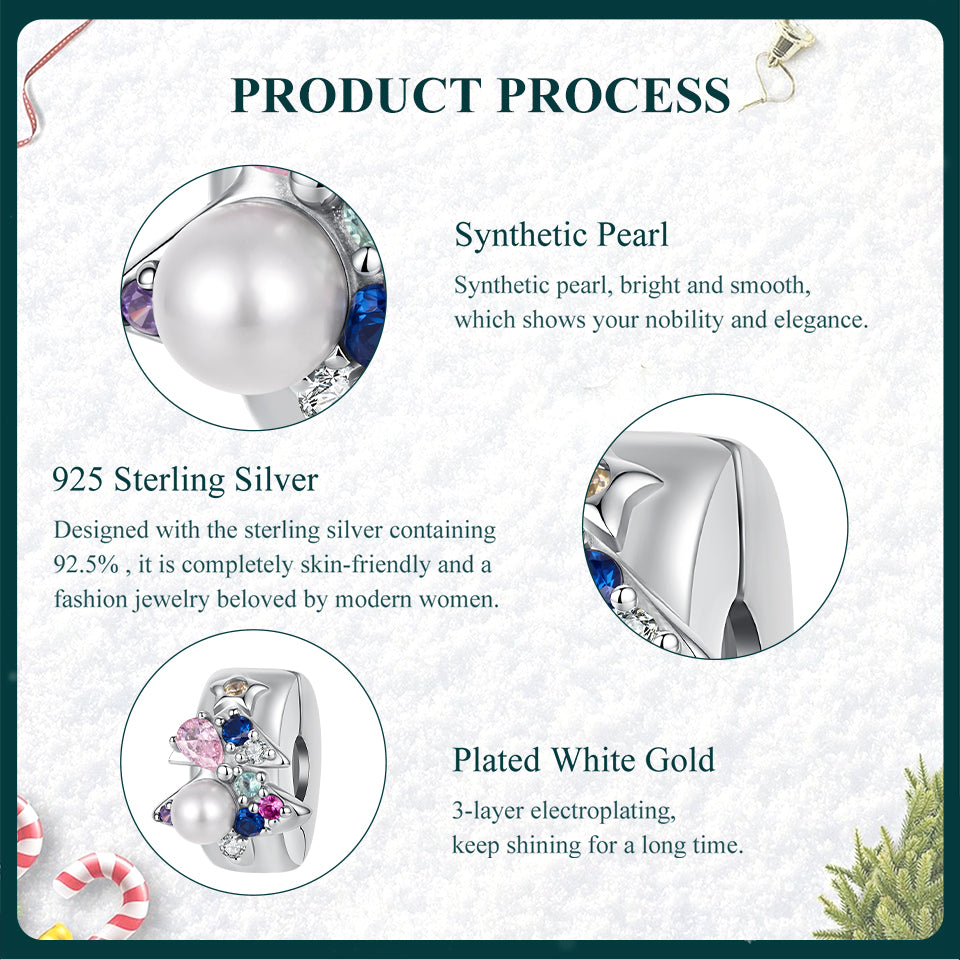 Christmas Tree Silicone Stopper Bead