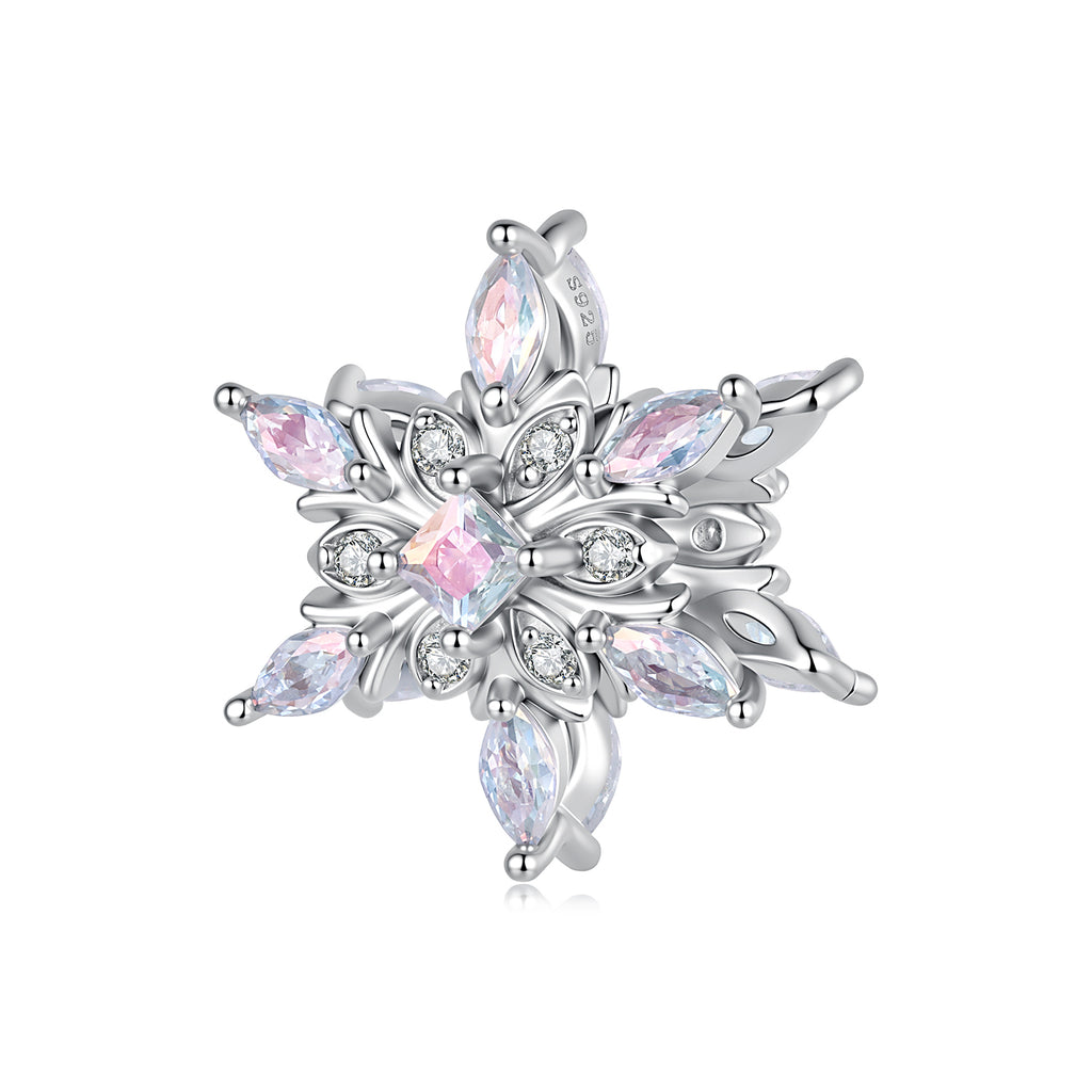 Ice Blue Snowflake Charm