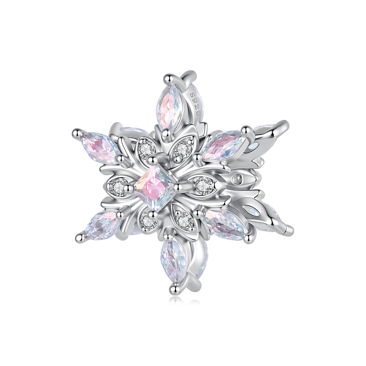 Ice Blue Snowflake Charm